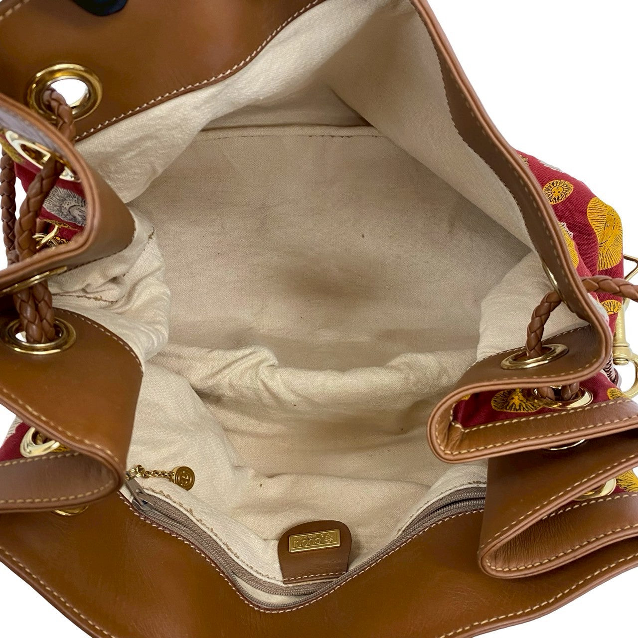 GUCCI Shoulder Bag leather Red