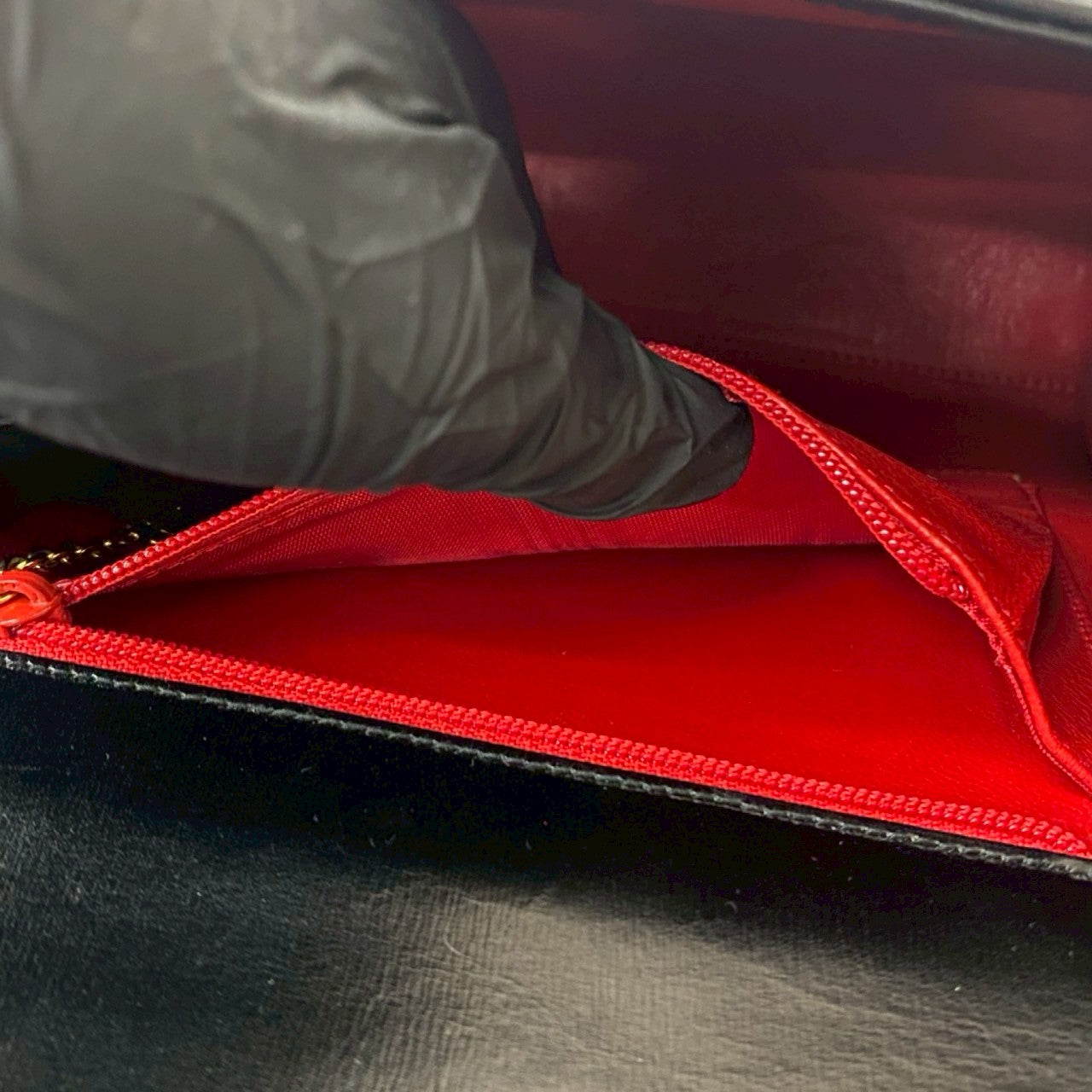GUCCI Shoulder Bag leather black
