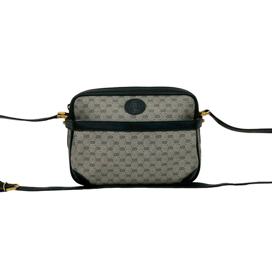 GUCCI Shoulder Bag leather Navy