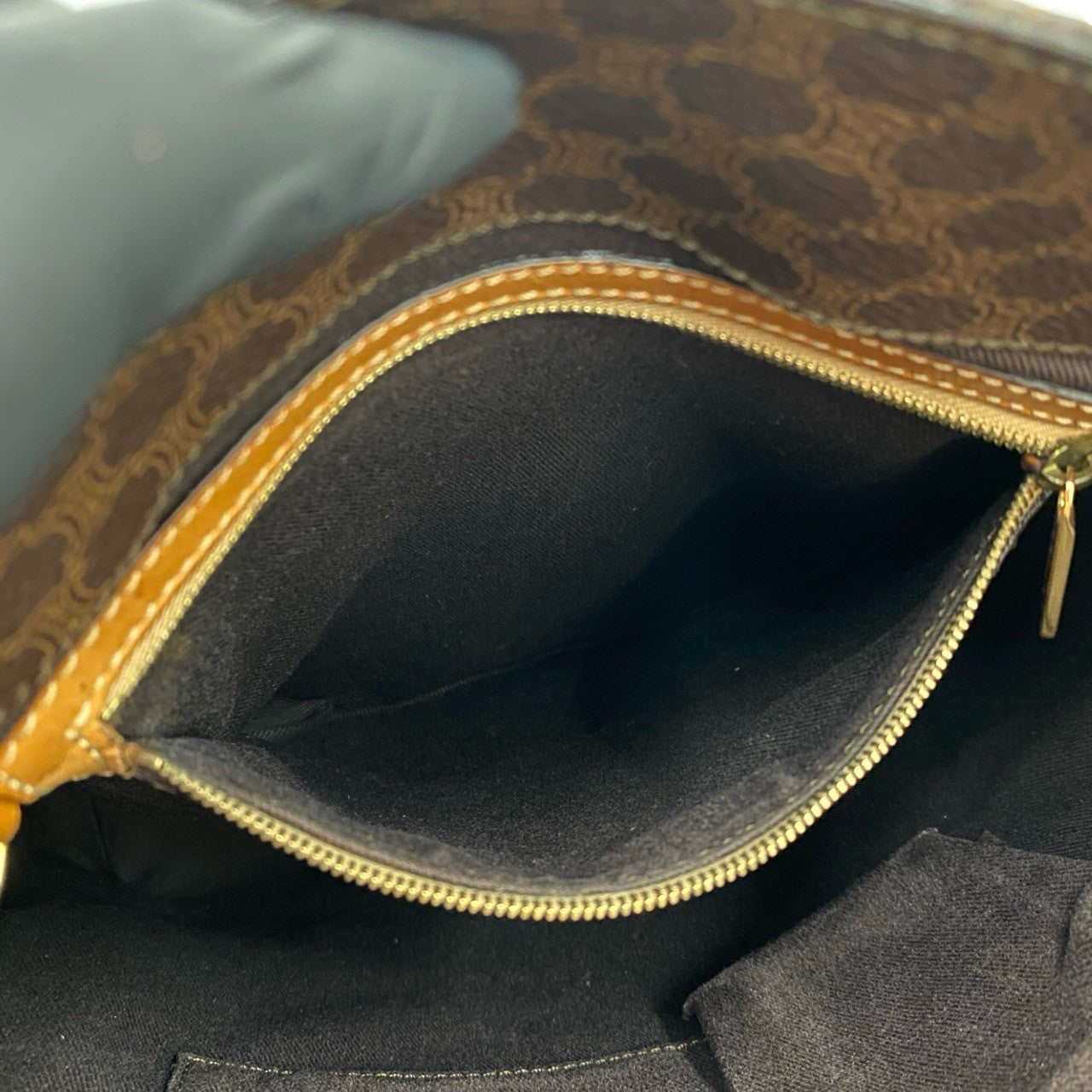 CELINE Tote Bag leather Brown