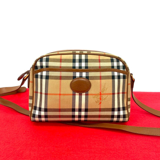 BURBERRY Shoulder Bag canvas Brown