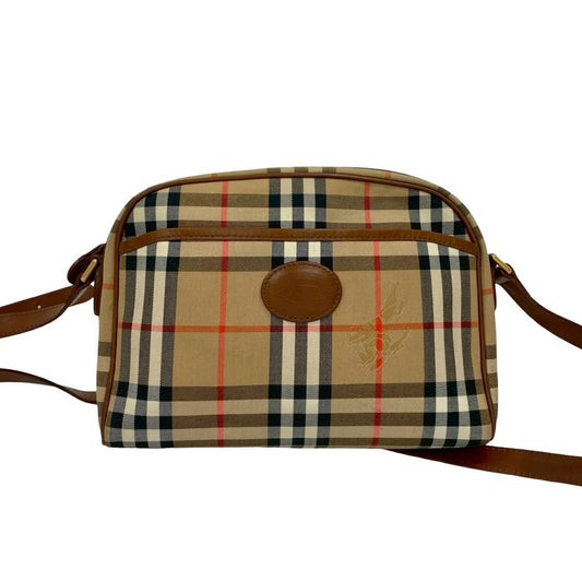 BURBERRY Shoulder Bag canvas Brown