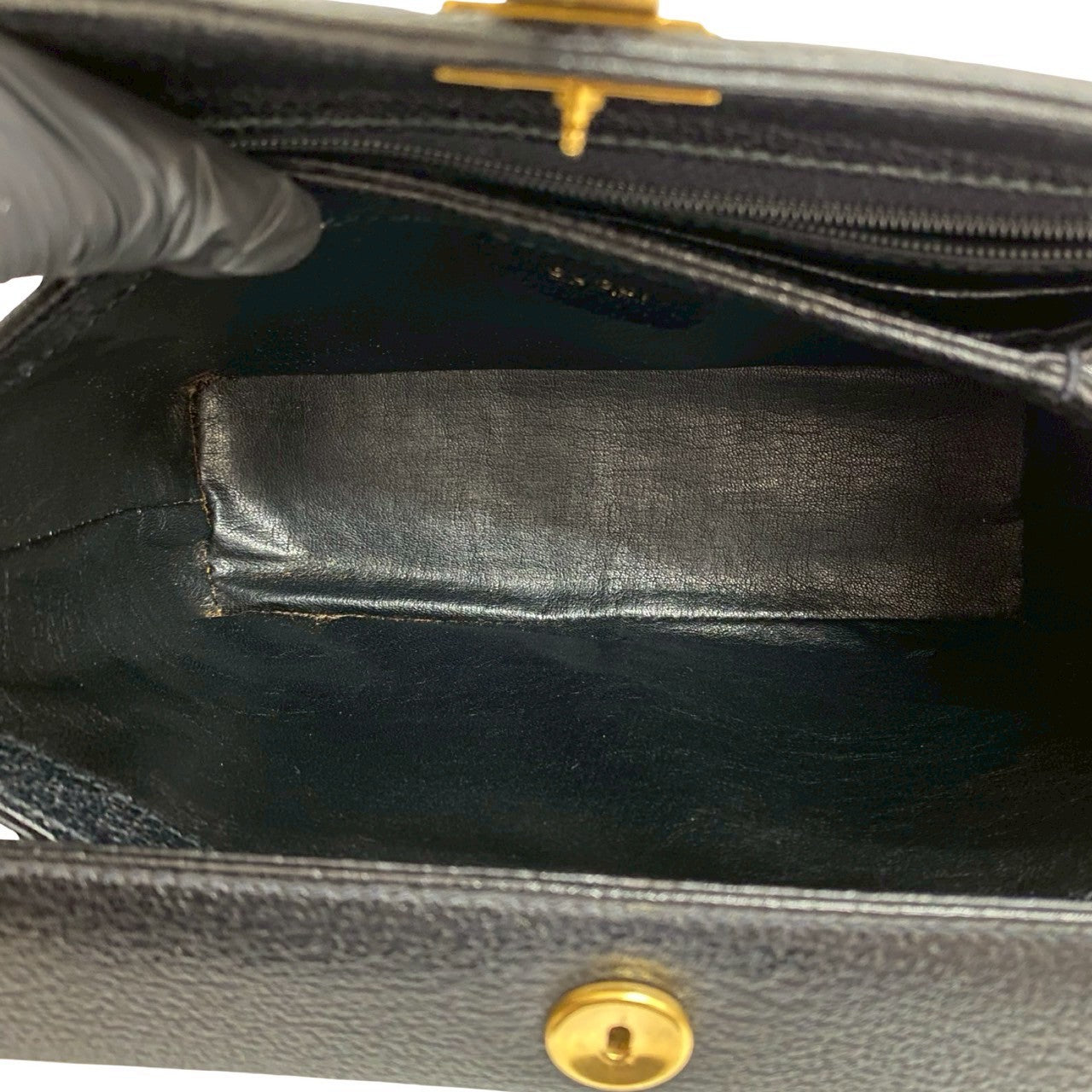 GUCCI Shoulder Bag Bamboo black