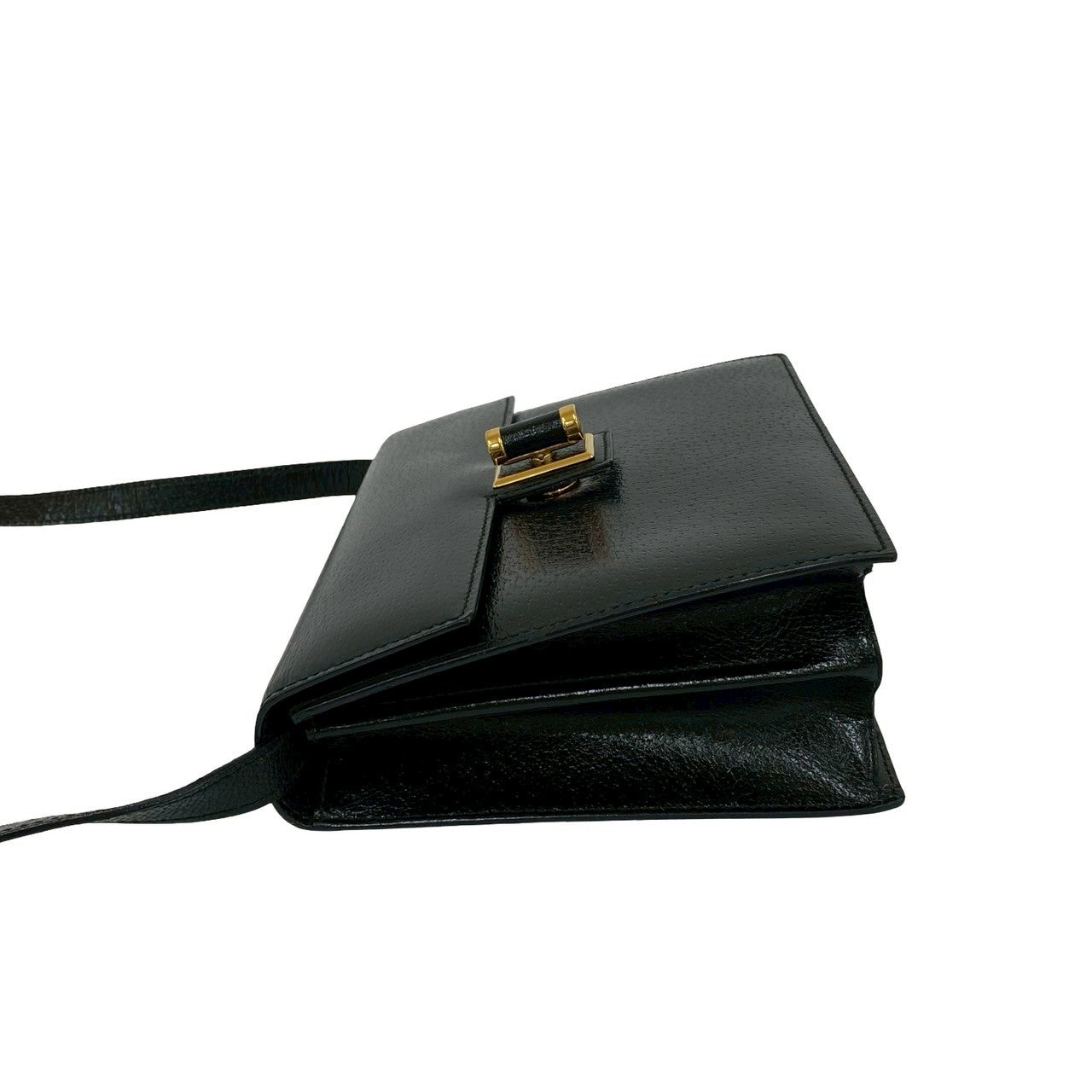 GUCCI Shoulder Bag leather black
