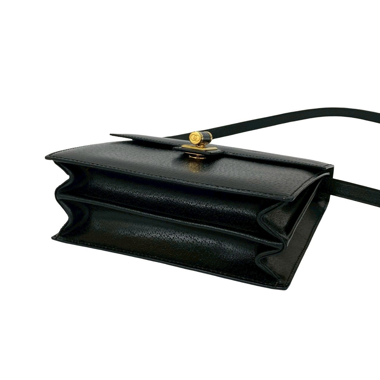 GUCCI Shoulder Bag leather black