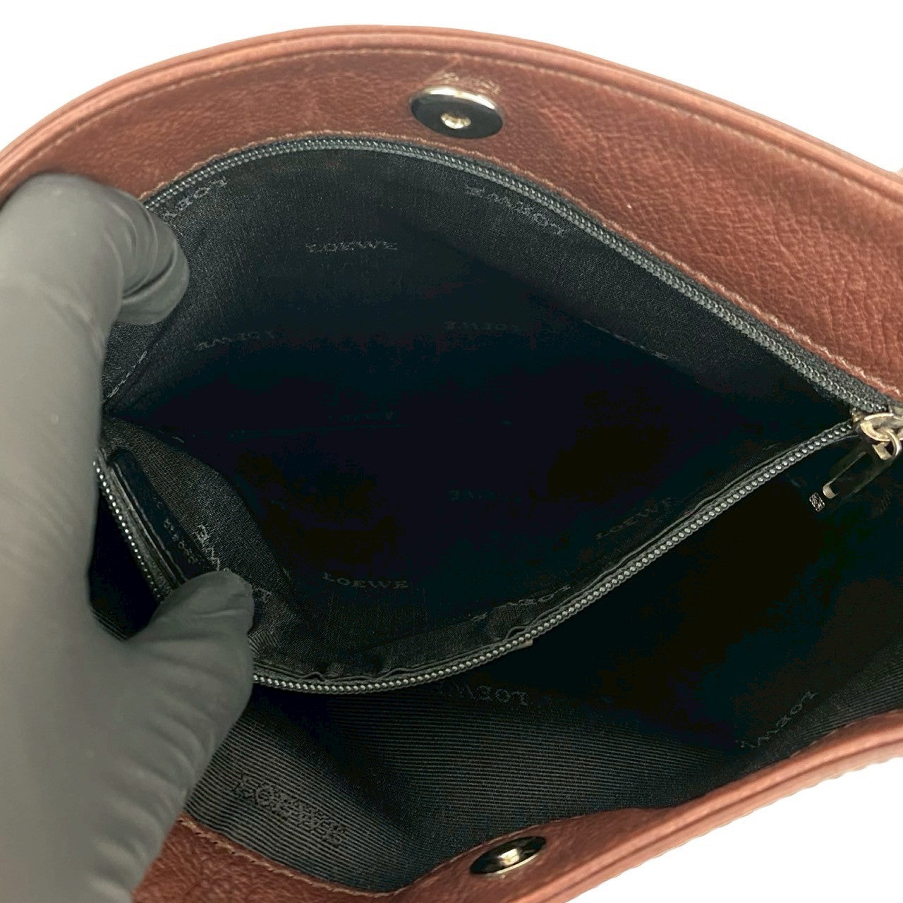 LOEWE Shoulder Bag leather Brown