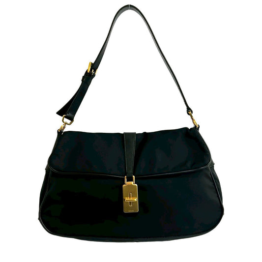 PRADA Handbag leather black