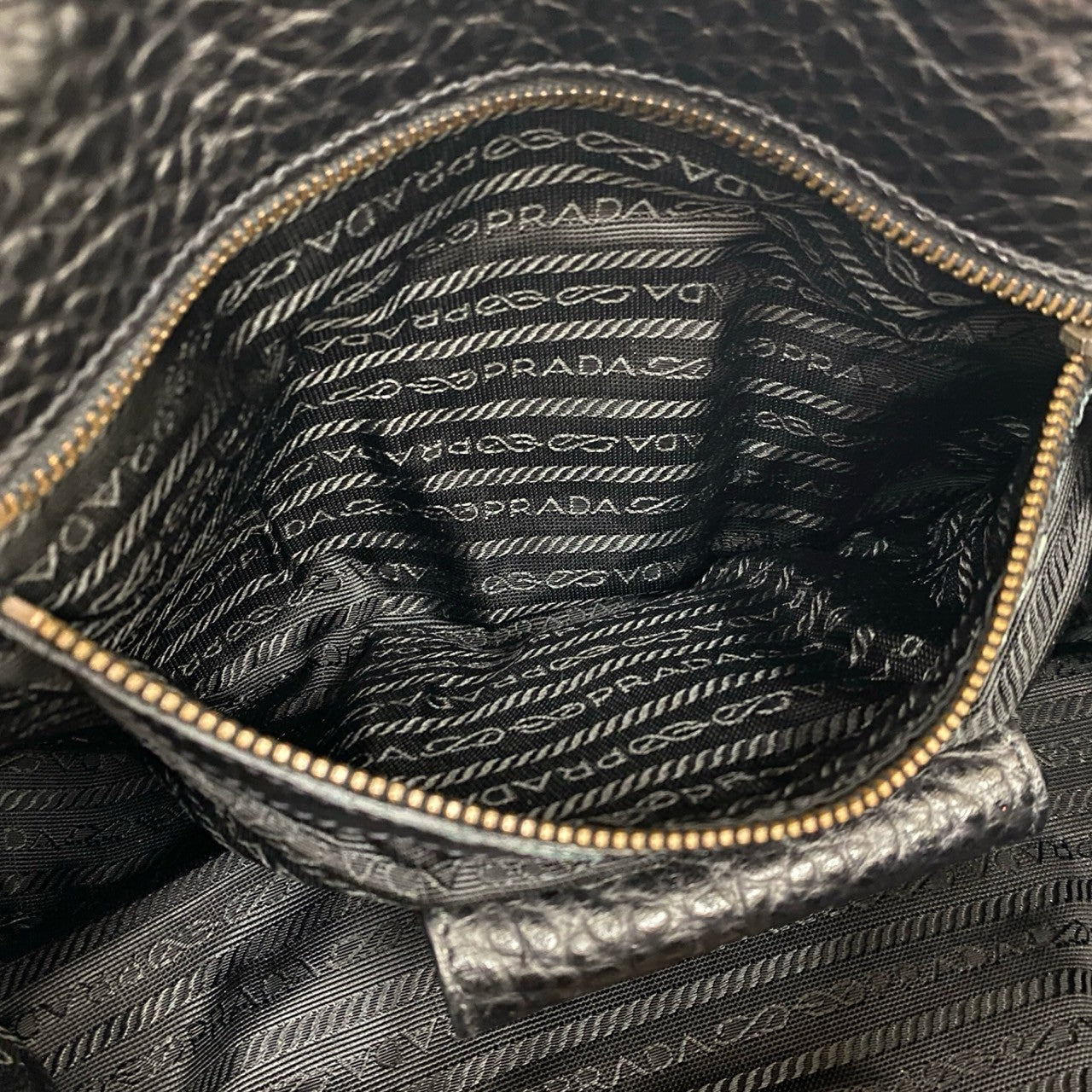 PRADA Handbag Nylon black