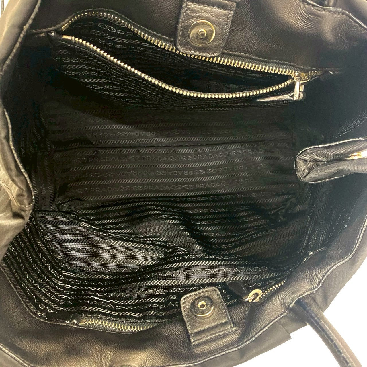 PRADA Handbag Nylon black