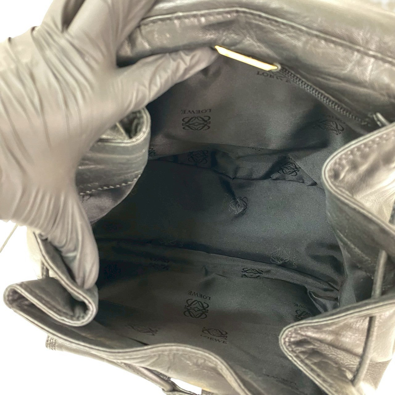 LOEWE Backpack leather black