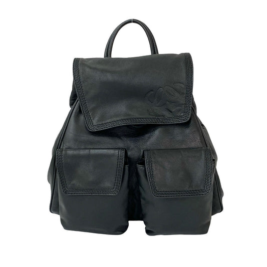 LOEWE Backpack leather black