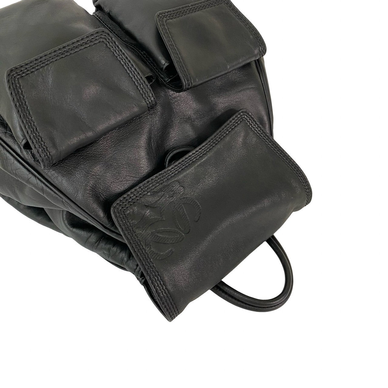 LOEWE Backpack leather black