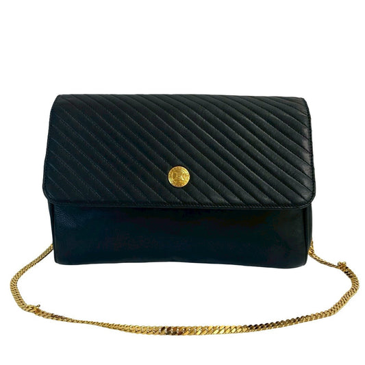 CELINE Shoulder Bag leather black