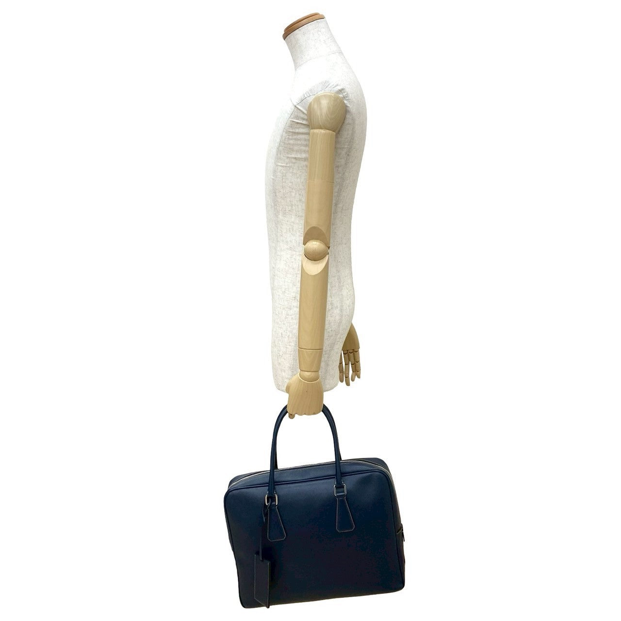 PRADA Business bag leather Navy