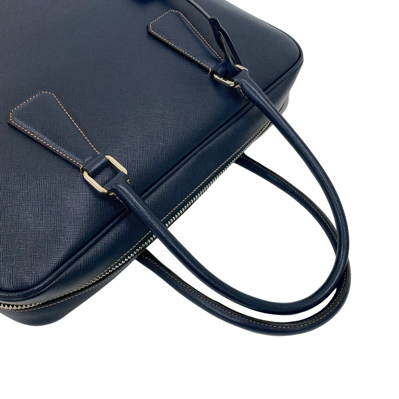 PRADA Business bag leather Navy