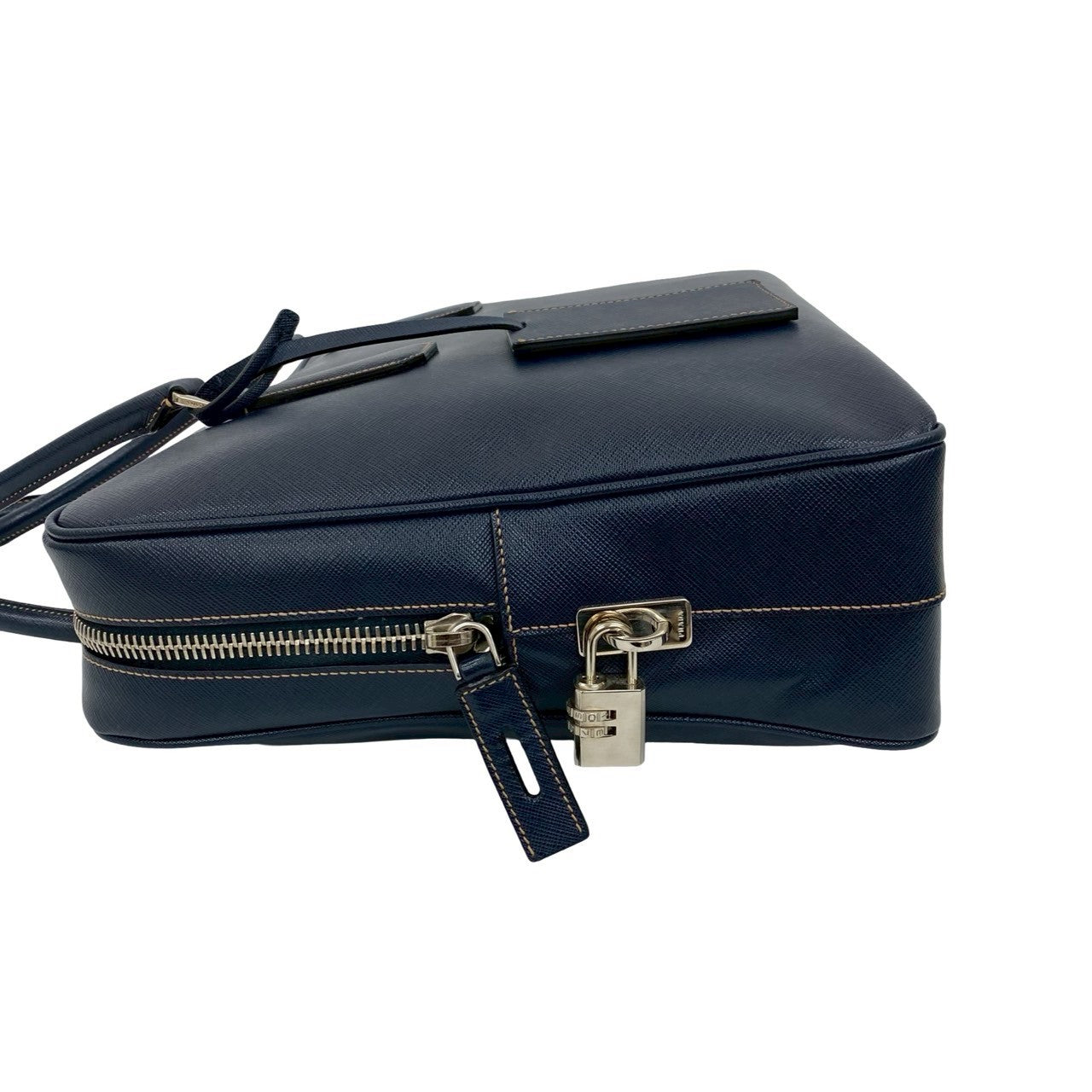 PRADA Business bag leather Navy