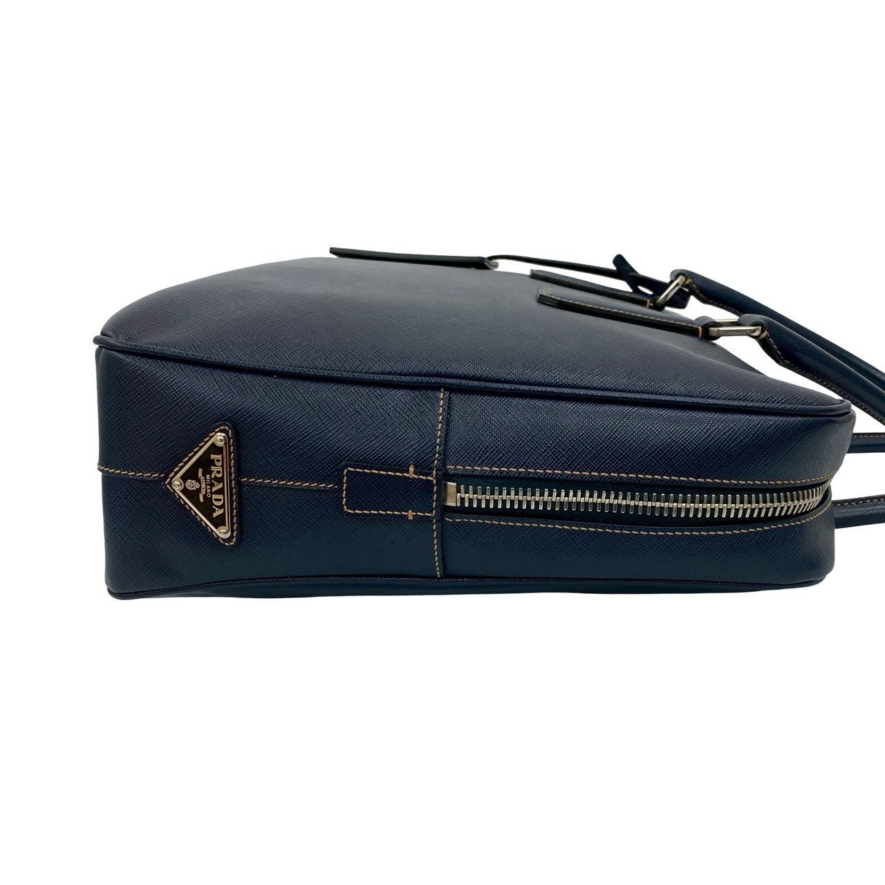 PRADA Business bag leather Navy