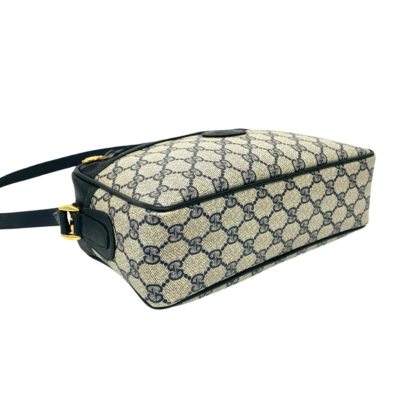 GUCCI Shoulder Bag leather Navy