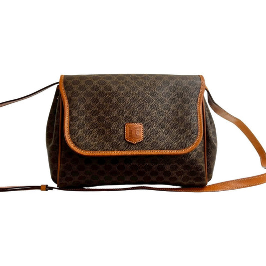 CELINE Shoulder Bag leather Brown