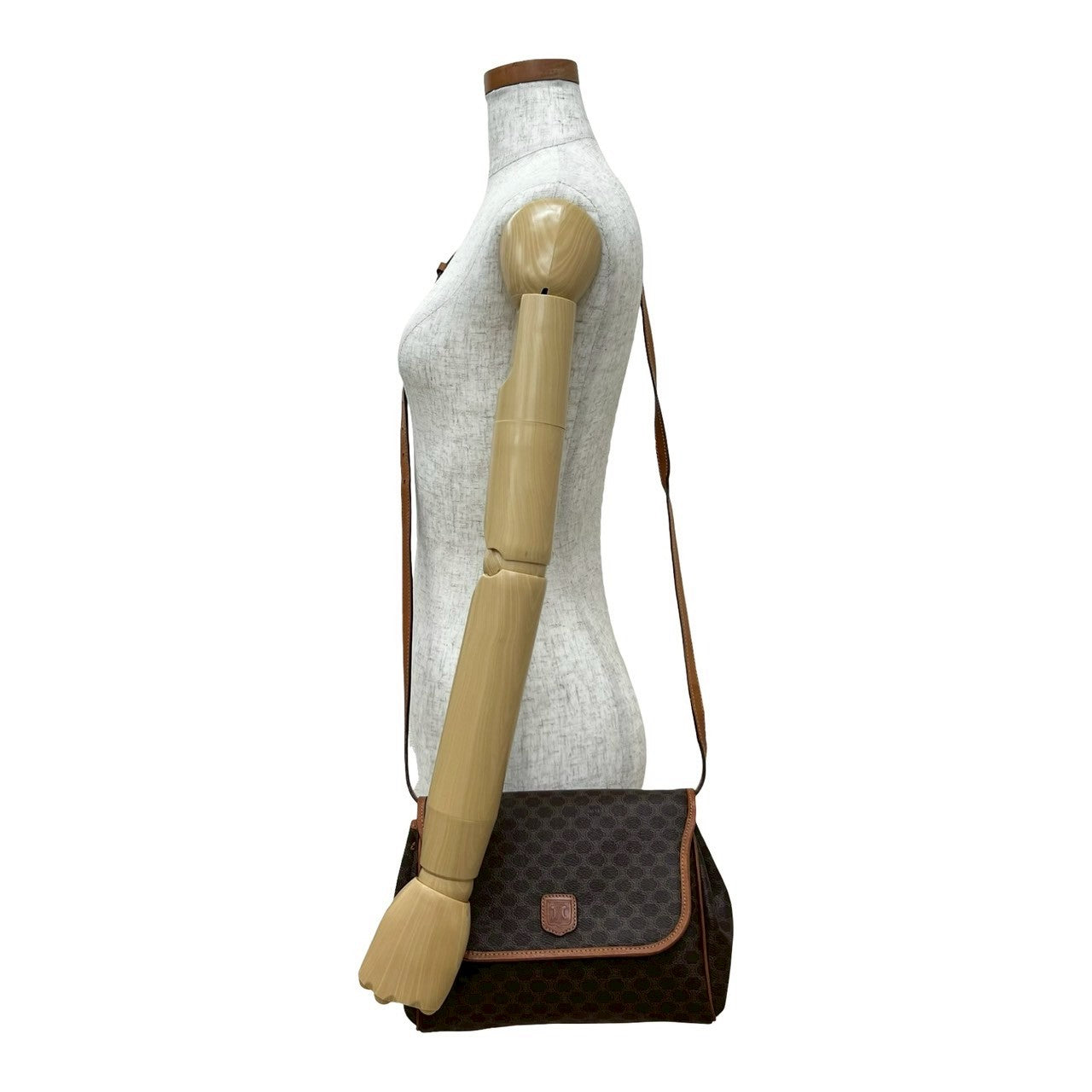 CELINE Shoulder Bag leather Brown