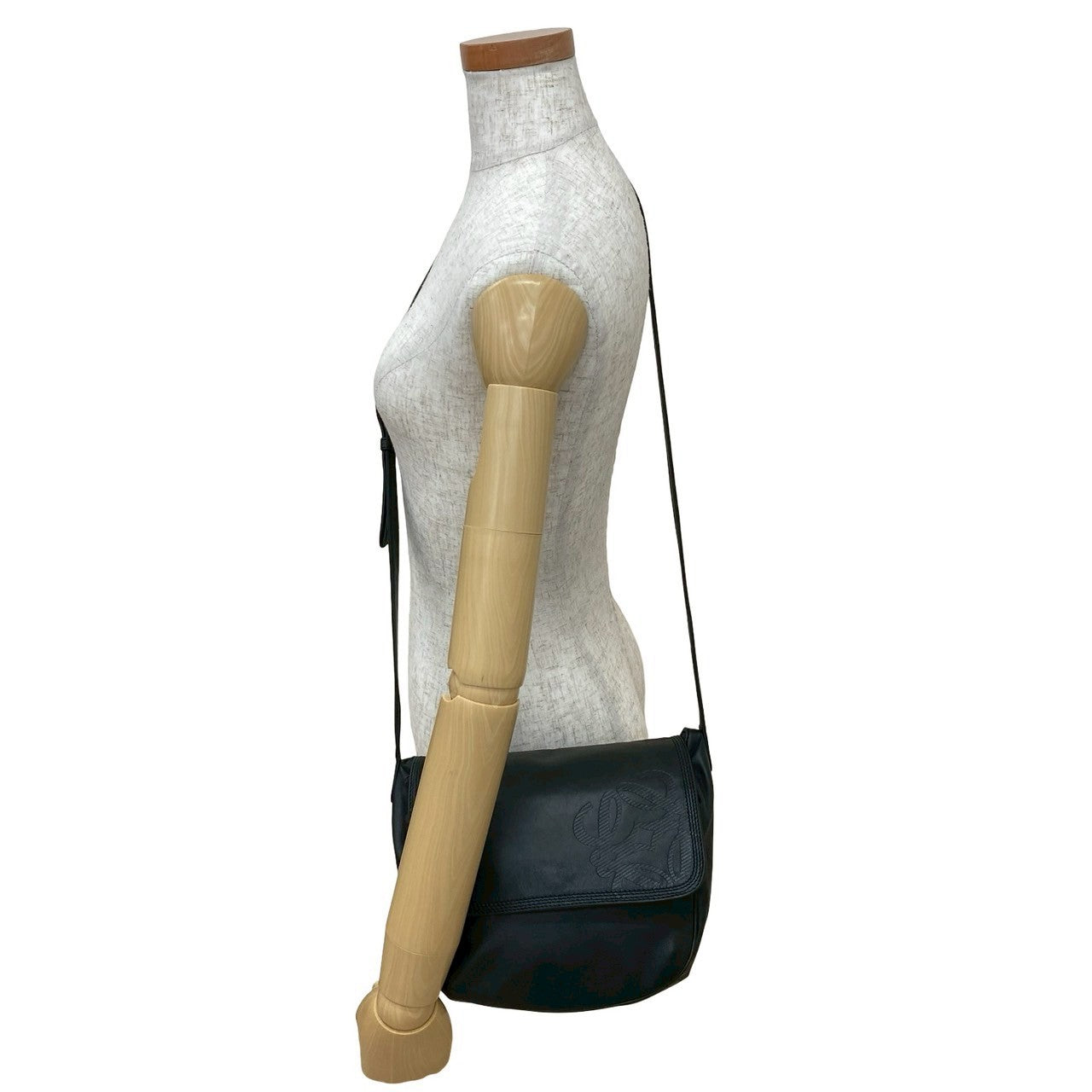 LOEWE Shoulder Bag leather black