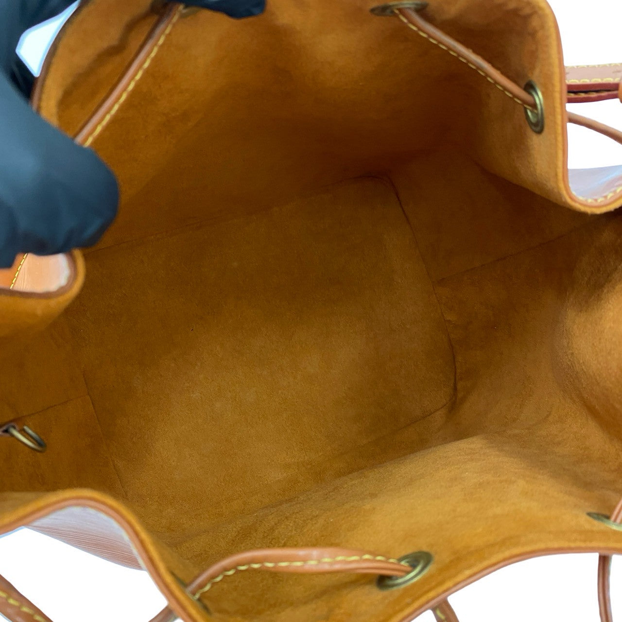 LOUIS VUITTON Shoulder Bag leather Brown Epi Petit Noe