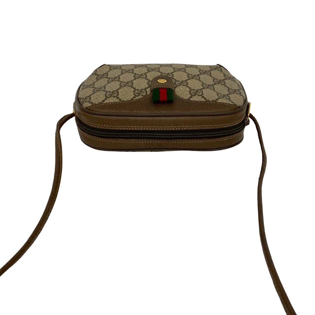 GUCCI Shoulder Bag leather Brown Sherry line