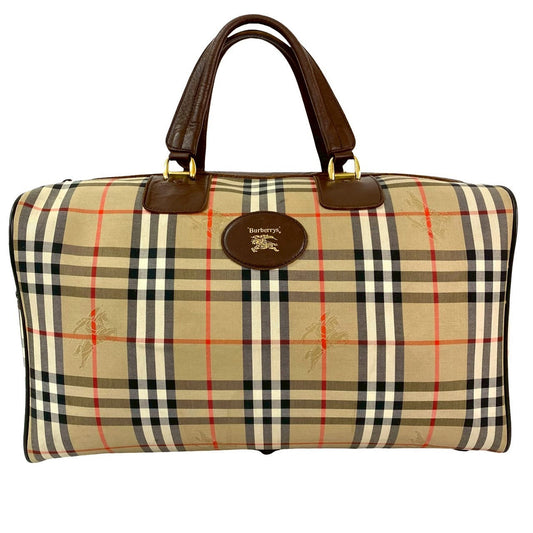 BURBERRY Boston Duffel bag canvas Brown