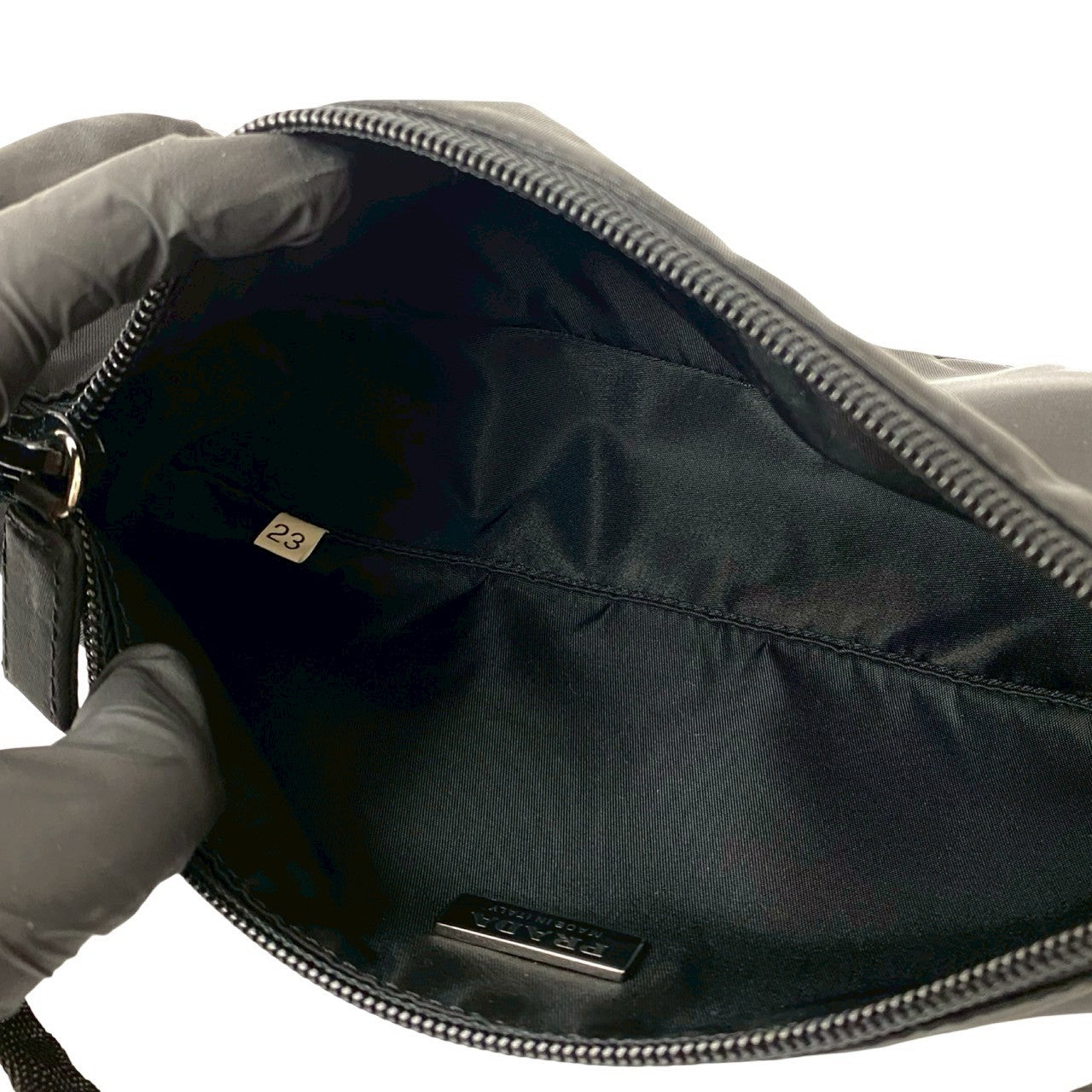 PRADA Handbag Nylon black