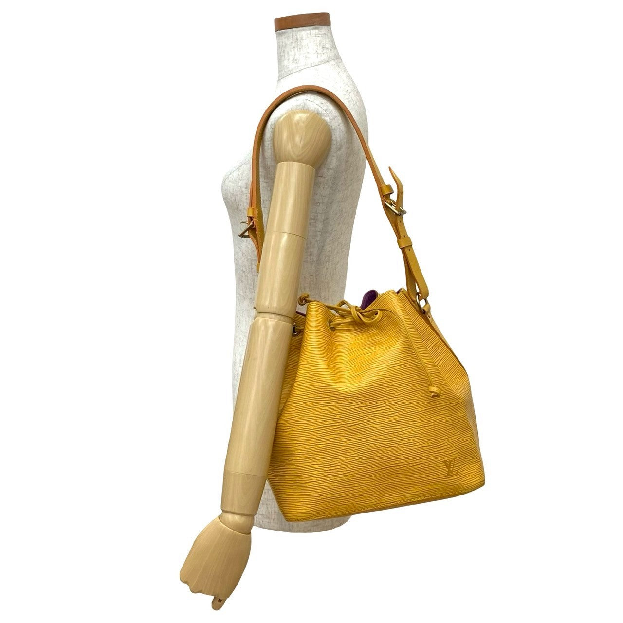 LOUIS VUITTON Shoulder Bag Epi Leather yellow Epi Petit Noe