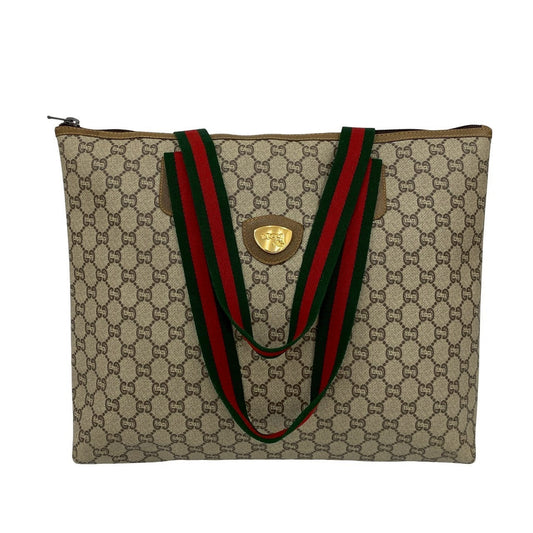 GUCCI Tote Bag leather Brown Sherry line