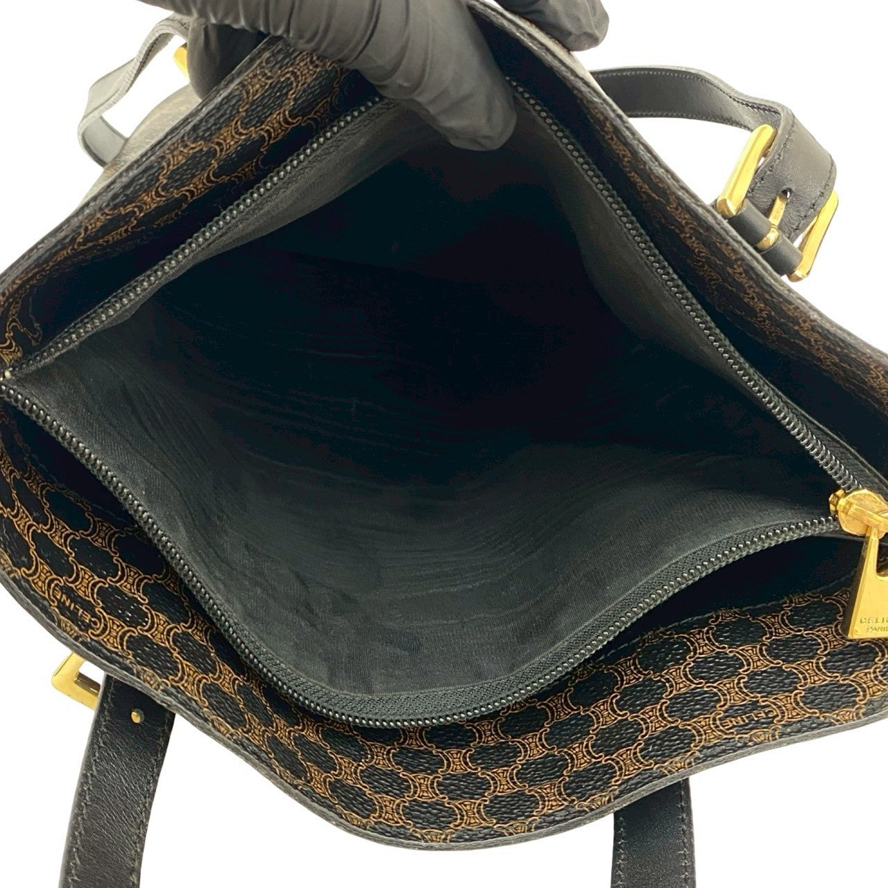 CELINE Shoulder Bag leather black