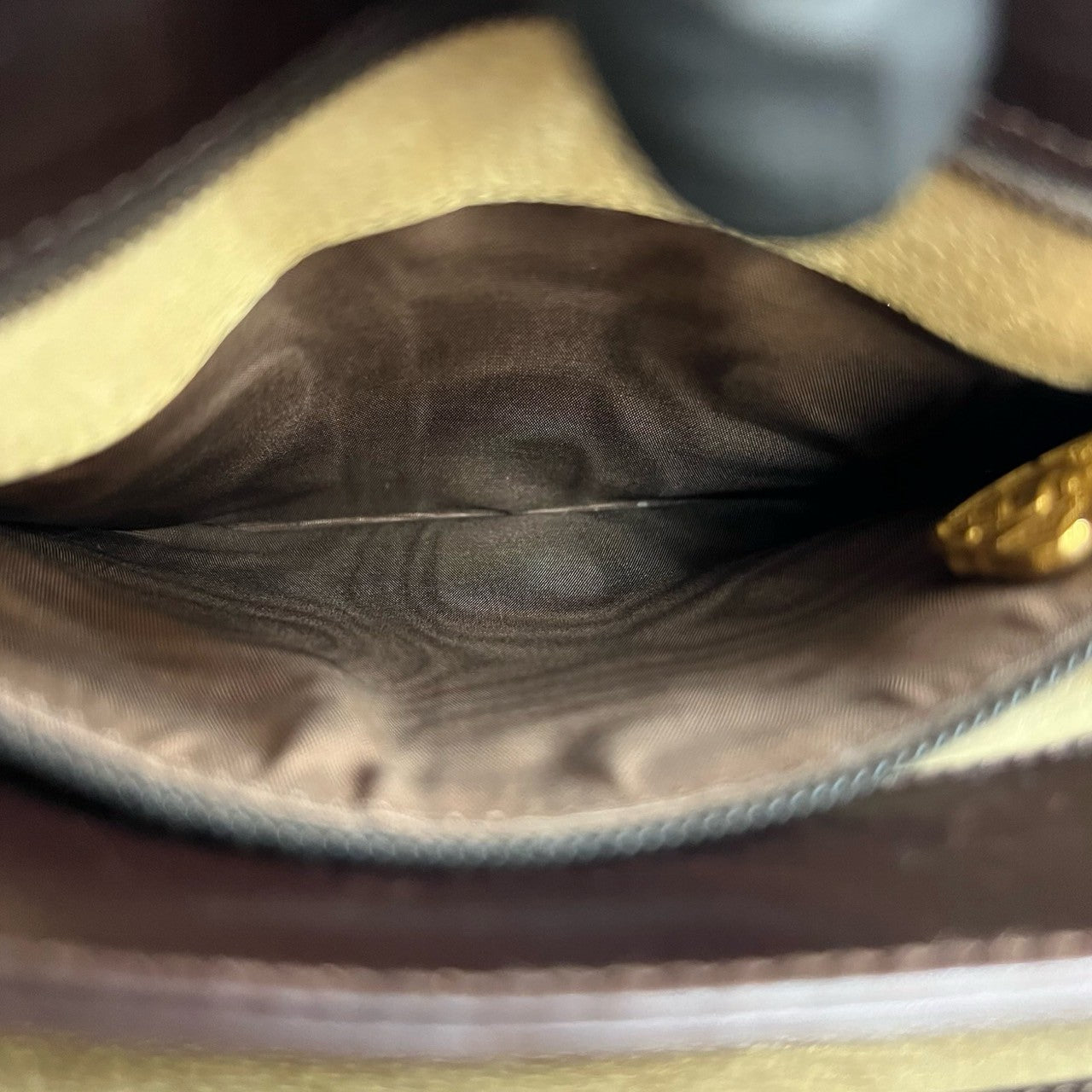 GUCCI Shoulder Bag leather Brown