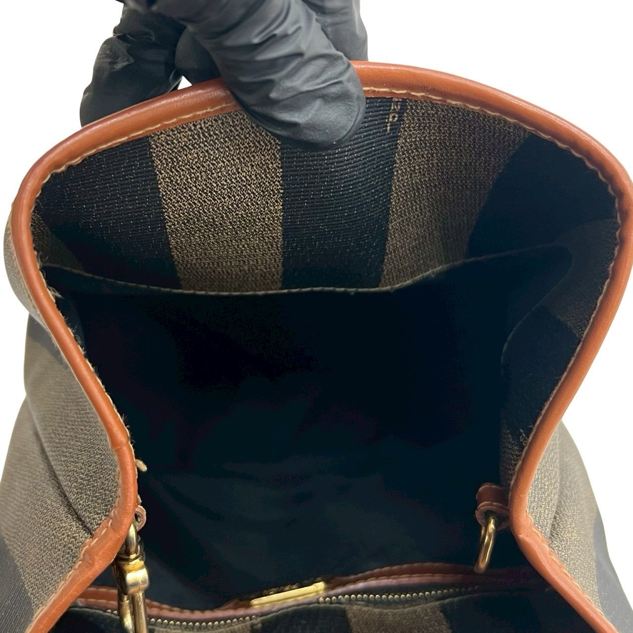 FENDI Sling bag leather Brown