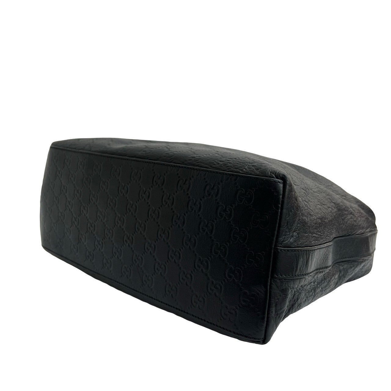 GUCCI Shoulder Bag leather black Sima