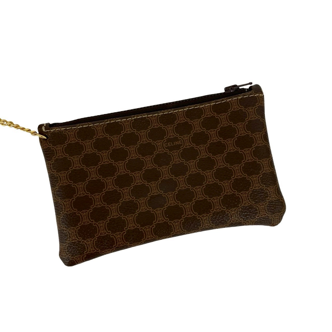 CELINE Shoulder Bag leather Brown