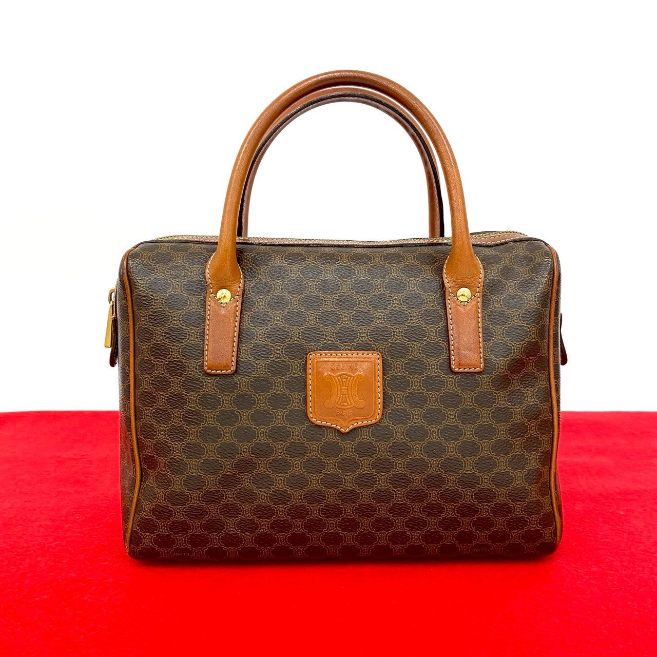CELINE Handbag leather Brown