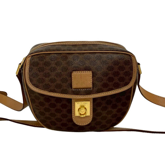CELINE Shoulder Bag leather Brown