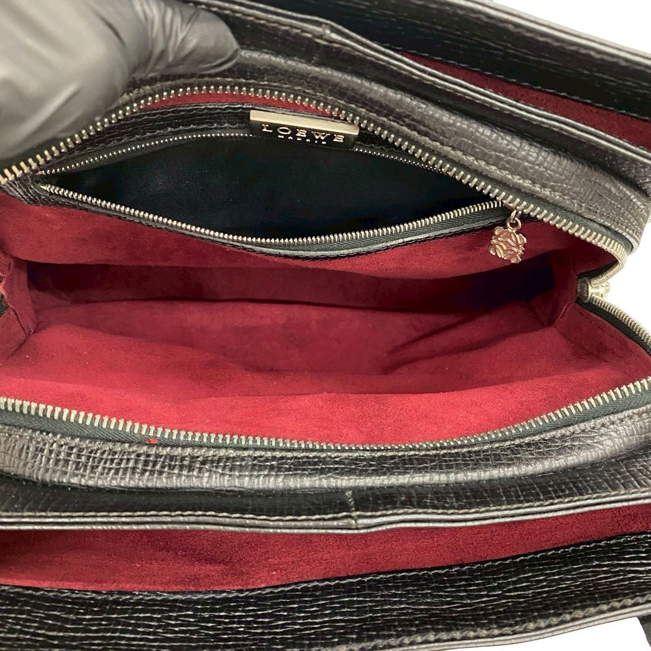 LOEWE Tote Bag leather black