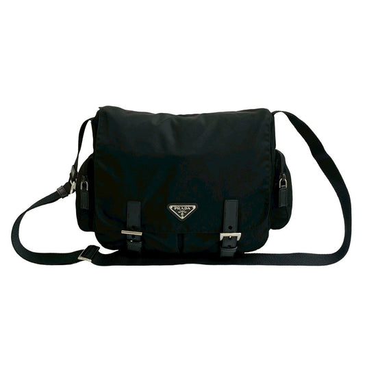 PRADA Shoulder Bag Nylon black
