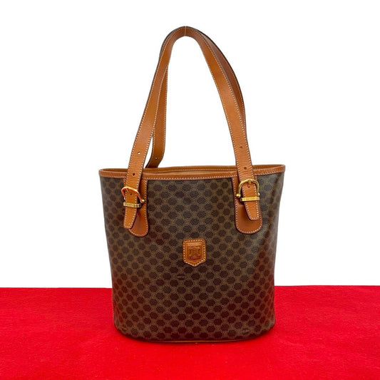 CELINE Tote Bag leather Brown