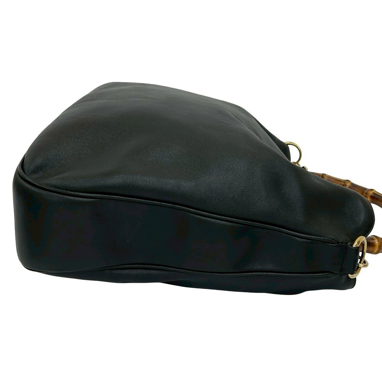 GUCCI Handbag leather black Bamboo