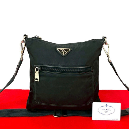 PRADA Shoulder Bag Nylon black