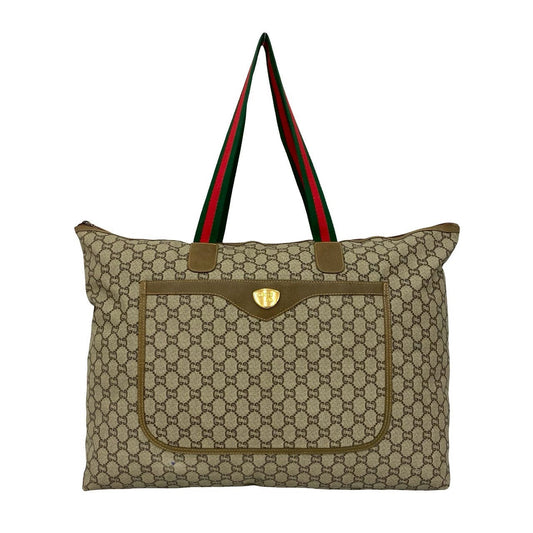 GUCCI Tote Bag leather Brown Sherry line