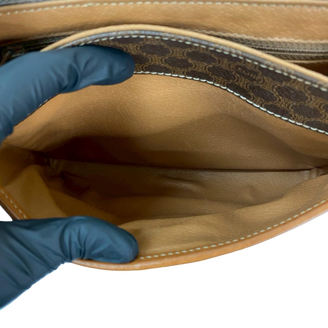 CELINE Shoulder Bag leather Brown