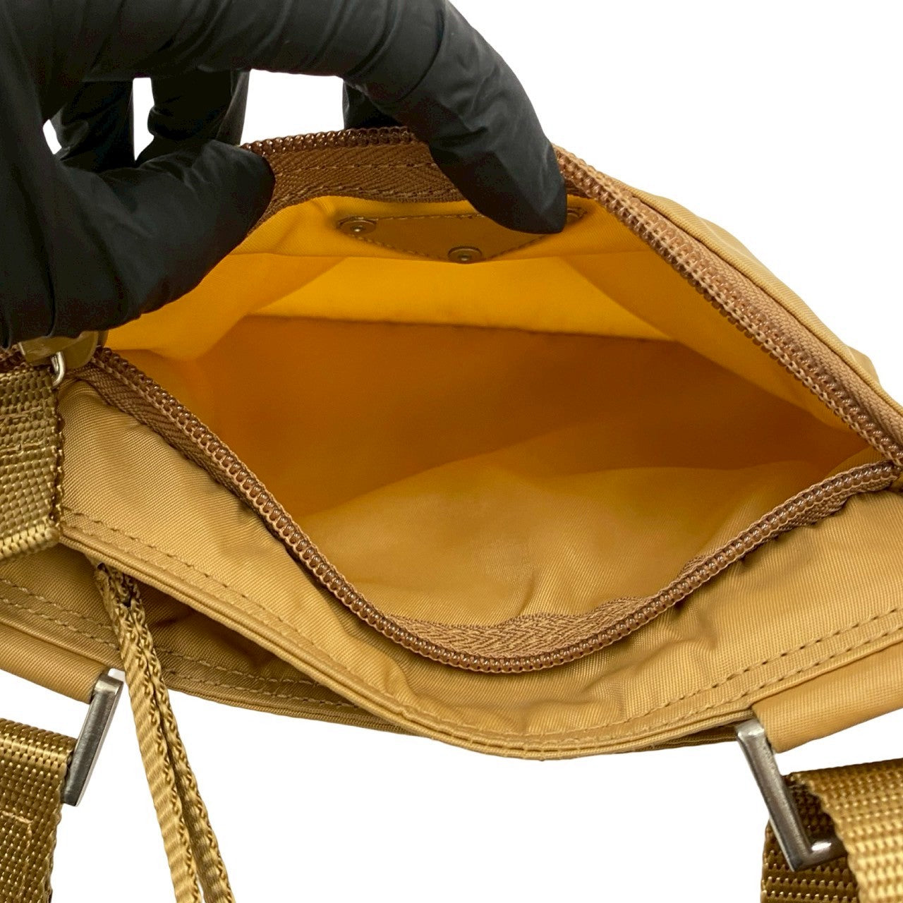 PRADA Shoulder Bag Nylon beige