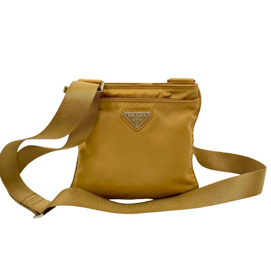 PRADA Shoulder Bag Nylon beige