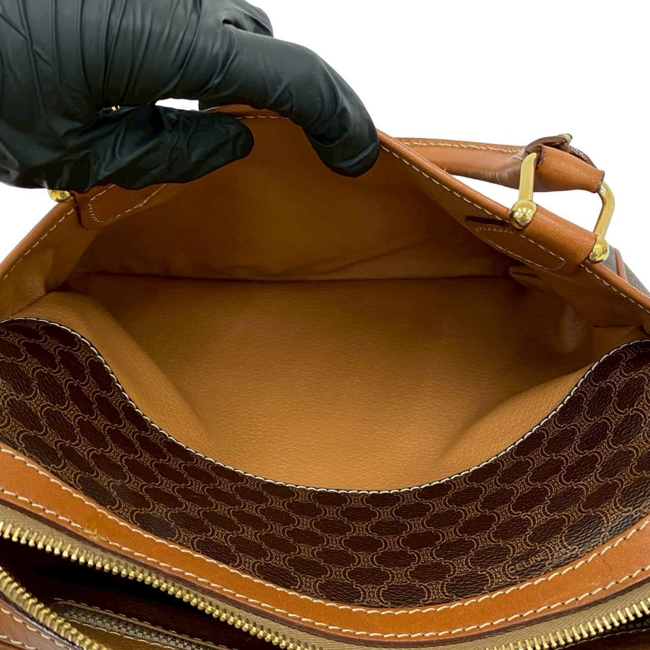 CELINE Handbag leather Brown