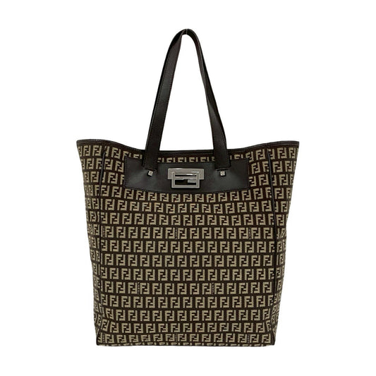FENDI Tote Bag canvas Brown