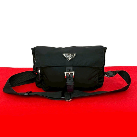 PRADA Shoulder Bag Nylon black